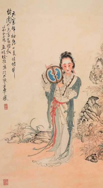 徐操 人物 立轴